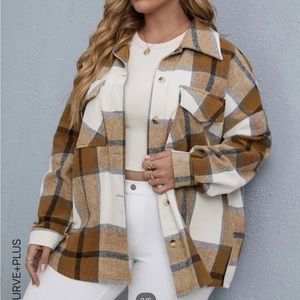 Plaid overcoat